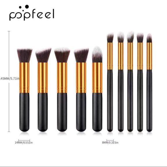 Cosmetic Makeup 10pc Brush Set - Picture 2 of 4